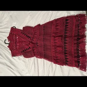 Self portrait dress, like new, only wear once
